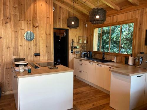 Lege Cap Ferret Superbe Villa Bois Avec Piscine