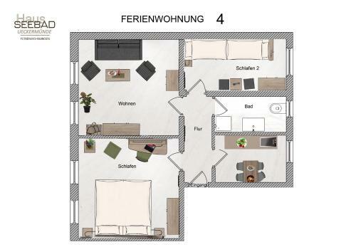 Apartamento Ferienwohnungen Haus Seebad Ueckerm�nde