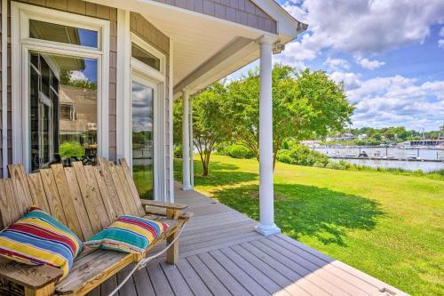 Elegant Waterfront Home With Bar, Deck And Views!