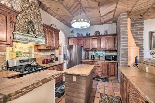 Ornate Santa Fe Adobe Home With Gazebo And Patio!