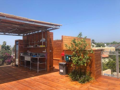 Rooftop Camping, In Front The Mediterranean Sea, Facing The Carmel Mounts
