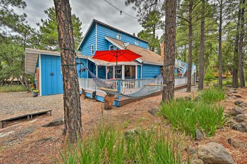 Colorful Munds Park Cabin With Deck And Fireplace