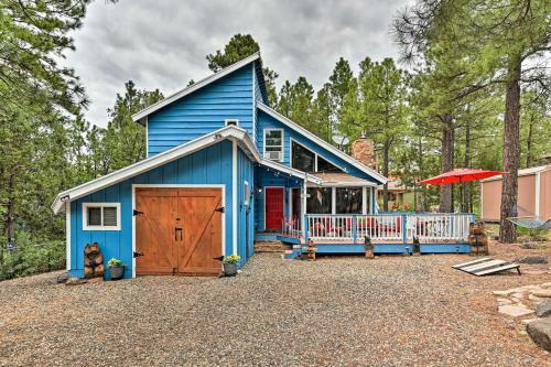 Colorful Munds Park Cabin With Deck And Fireplace
