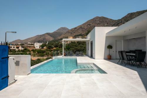 Luxury Villa Oxygen In Sfinari With Sunset Views