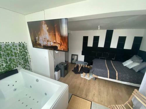 Apartamento Superbe Studio Cosy Avec Jacuzzi Spa
