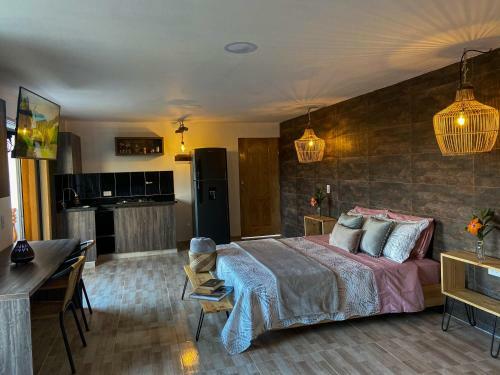 Apartamento Caba�as Con Jacuzzi Y Chimenea - Casa Floral, Marinilla