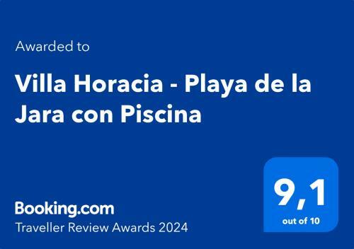 Apartamento Villa Horacia - Playa de La Jara Con Piscina