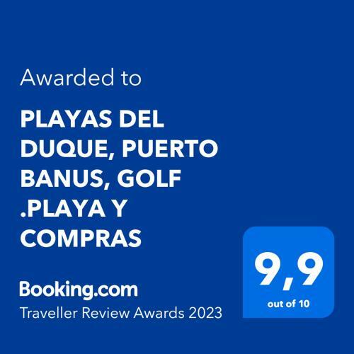 Apartamento Playas Del Duque, Puerto Banus, Golf .playa Y Compras