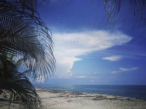 Casa En La Playa Del Mar Caribe Con Piscina
