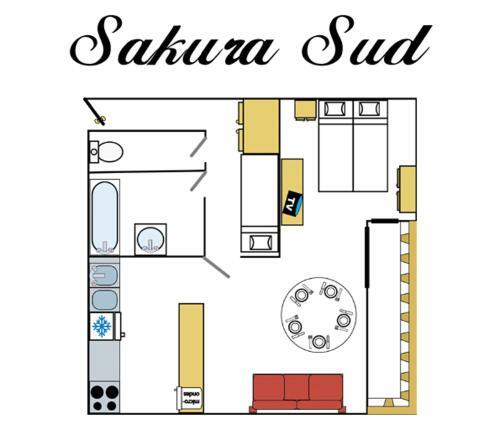 Apartamento R�sidence Studio Sakura