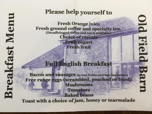 Bed & Breakfast Old Field Barn