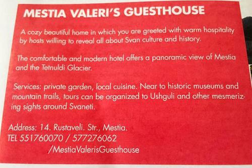 Hostal Mestia Valeris Guesthouse
