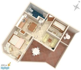 Apartment Vir - Torovi 294d