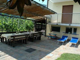 Apartment In Canale With Balcony, Garden, Garden Furniture