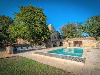 Holiday Home In Saint-laurent-la-vernede With Heated Pool