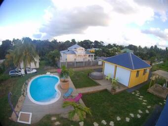Bungalow With One Bedroom In Sainte Rose With Wonderful Sea View Shared Pool Furnished Terrace 5 Km From The Beach