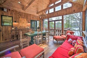 Adirondack Oasis Lake House With Dock And Deck!
