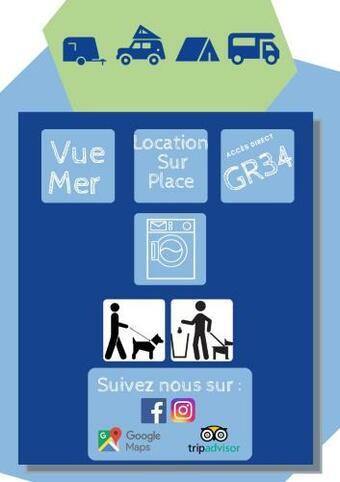 Tente 3 Chambres, Petit Camping Familial Vue Mer