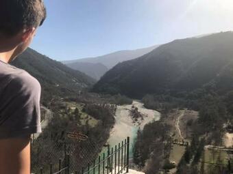 Tente Octogonale Sous Les Arbres