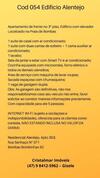 Apartamento Cod 054 Edif�cio Alentejo Bombas