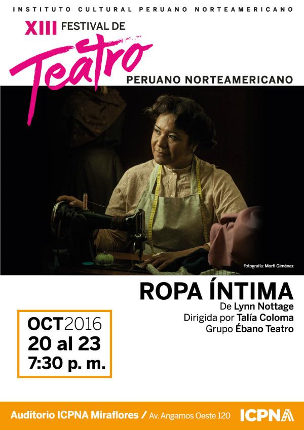 XIII Festival de Teatro ICPNA - Ropa íntima