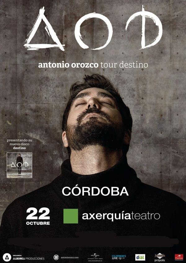 Antonio Orozco - Tour Destino, en Córdoba