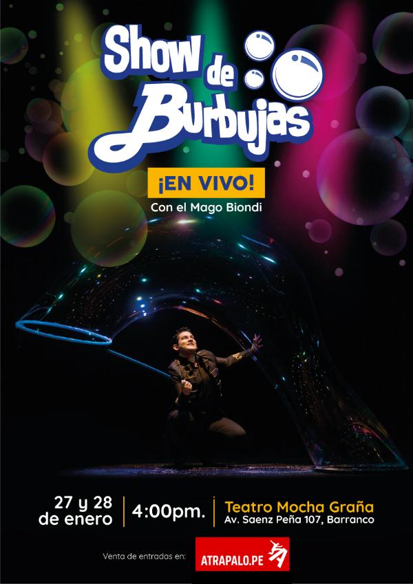 Show de Burbujas en Vivo - Mago Biondi