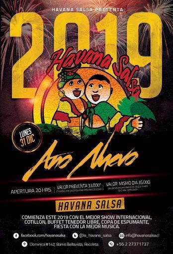 Cena & Fiesta de Año Nuevo 2019 en Havana Salsa