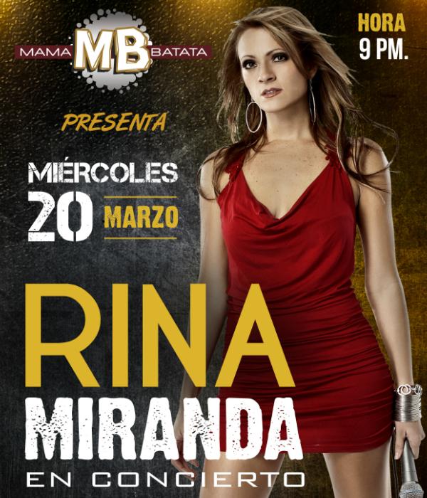 Rina Miranda en concierto