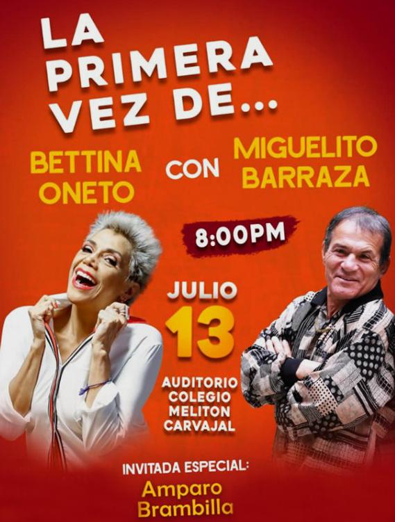 ¡La primera vez de Bettina Oneto con Miguelito Barraza!