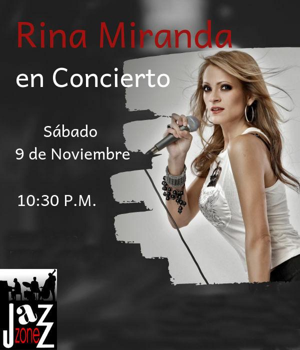 Rina Miranda en concierto