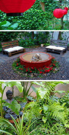 Precioso patio Zen de Pakua LIFE, un oasis en el medio de Barcelona